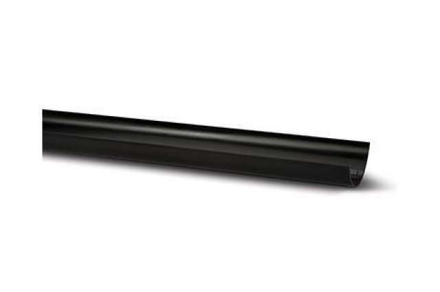 112mm Half Round Gutter Black 2m