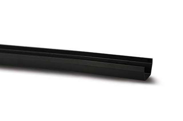 112mm Square Gutter Black 2m