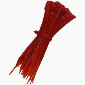 200mm x 4.8mm Red Cable Ties