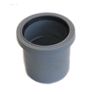 82mm Soil Single Socket Coupling Grey