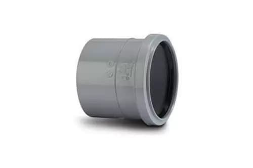 110mm Double Socket Slip Coupler Grey