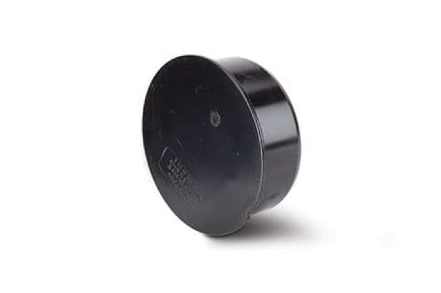 110mm Soil Socket Plug Black