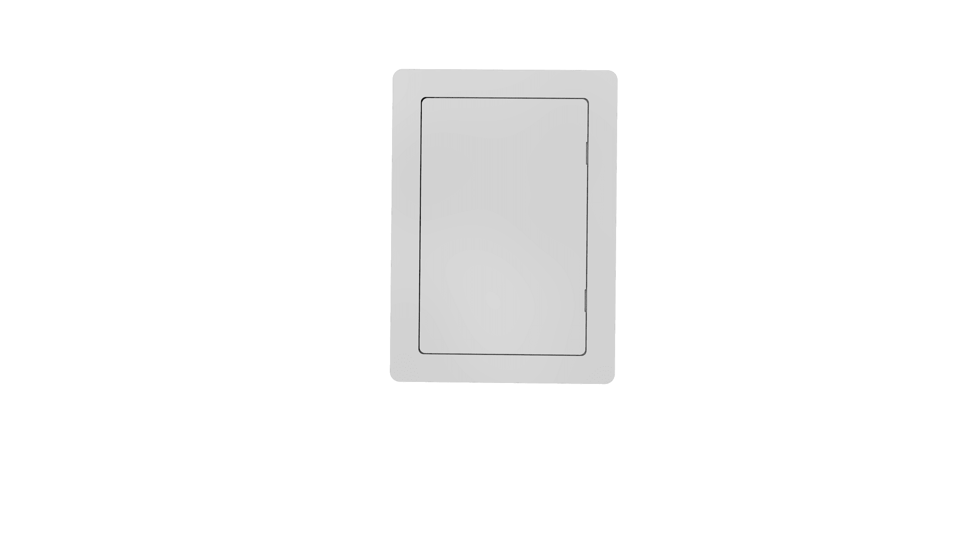 Non-Fire Rated White Picture Frame Plastic Access Panel 152mm x 102mm