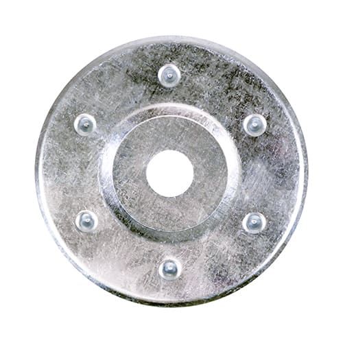 Zinc-Plated Insulation Discs 85mm (50/Box)