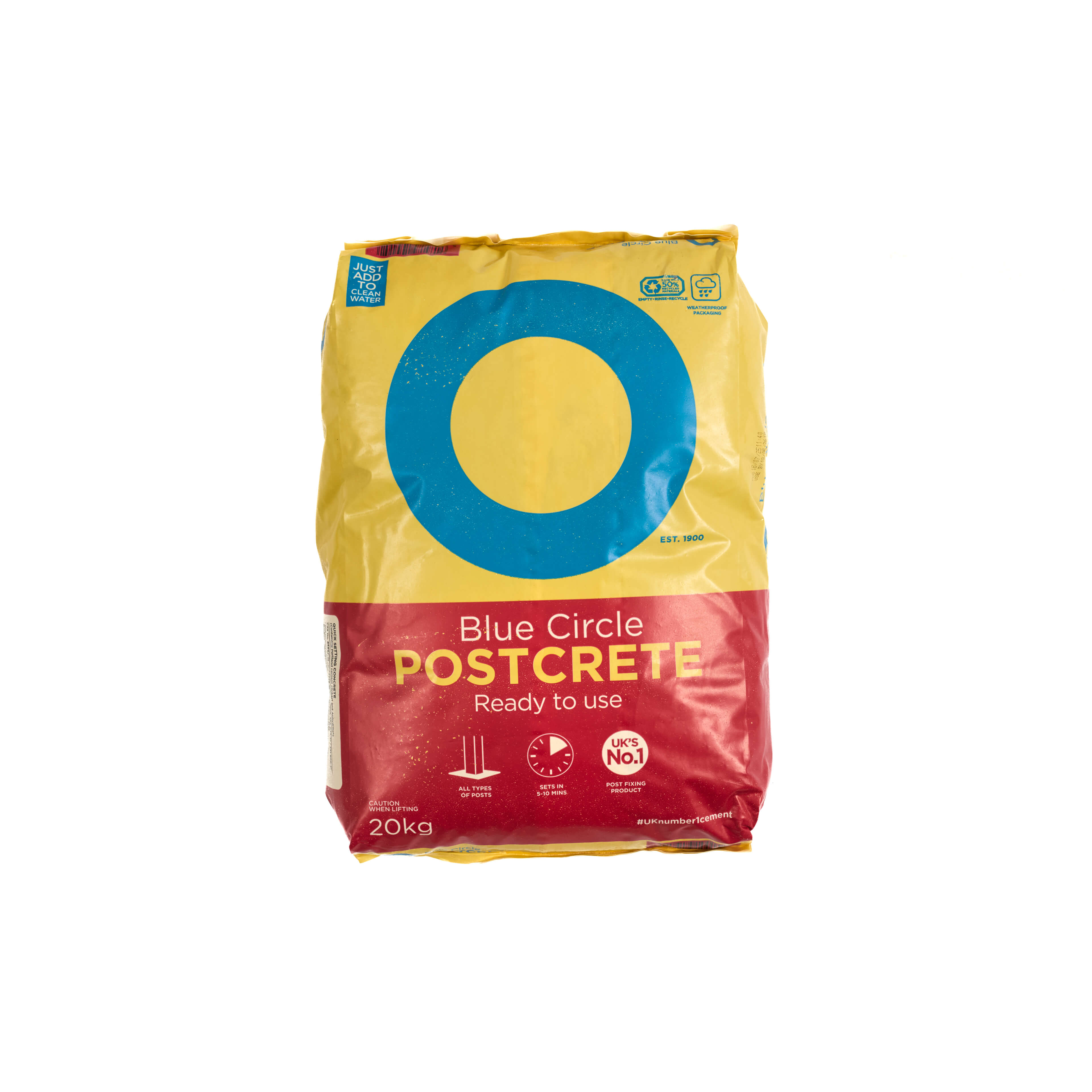 blue circle postcrete bagged