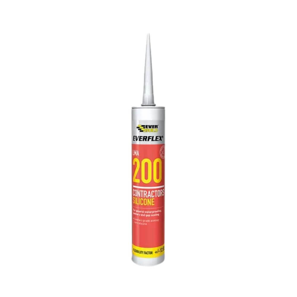 Everbuild 200 Contractors Silicone Clear 295ml