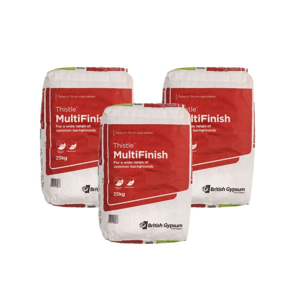 British Gypsum Thistle Multi Finish Plaster 25kg - Pallet of 56