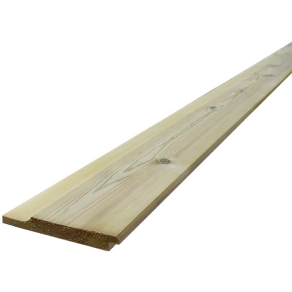 19mm x 125mm Shiplap Treated Timber Cladding (Finish 14mm x 119mm) - 1 Meter