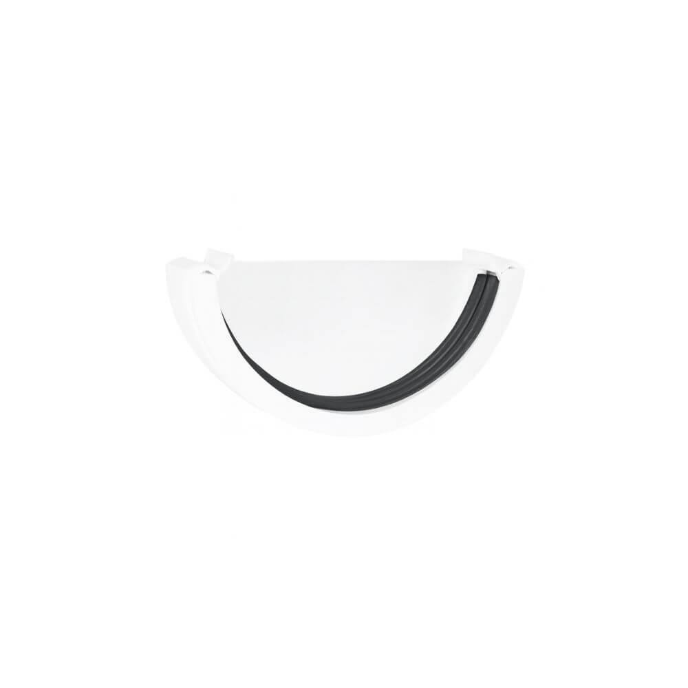 112mm Roundstyle External Stopend White