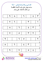 العدّ للأمام بالآحاد (حتى ١٠) ورقة ٣