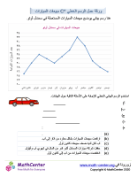 ورقة عمل الرسم الخطي ٣C مبيعات السيارات