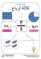 تقديم ثلاثة أرباع