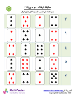مطابقة البطاقات حتى ٥ ورقة ٢