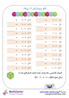 ١٢ طرح حتى ١٢ ورقة ١