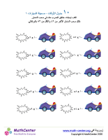 جدول ضرب العدد ١٠ - ورقة السيارات ١