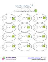 جدول ضرب العدد ١٢ - ورقة الضفدع ١