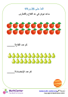 العدّ حتى 25 ورقة 1