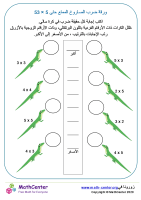 الضرب الممتع حتى ورقة 5 × 5 3