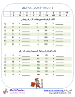 قراءة وكتابة الأرقام الرومانية إلى 20