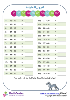 طرح العشرات ورقة 1