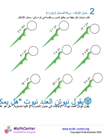 جدول ضرب العدد 2 - ورقة السمندل 2 (÷ و ×)