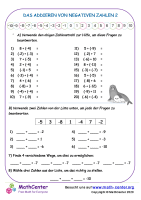 Das Addieren Von Negativen Zahlen 2