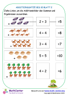 Additionssätze Bis 10 Blatt 2