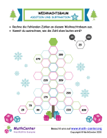 Weihnachtsbaum Addition Und Subraktion Blatt 3