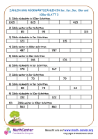 Zählen Und Rückwärtszählen In 1Er, 2Er, 5Er, 10Er Und 100Er Blatt 3