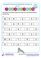 Rückwärtszählen In Einerschritten (Bis 10) Blatt 2