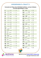 Division Zu 5 X 5 Blatt 3