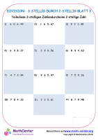 Division - 3-Stellig Durch 2-Stellig Blatt 3