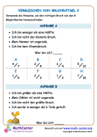 Vergleichen Von Bruchrätsel 2