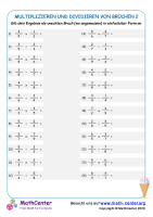 Multiplizieren Und Dividieren Von Brüchen 2