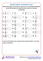 Wandle Bruch In Prozent Um 3