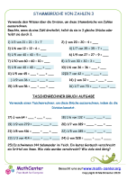 Stammbrüche Von Zahlen 3