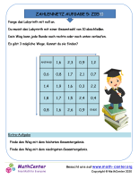 Zahlennetz Aufgabe 5: Ziel 10