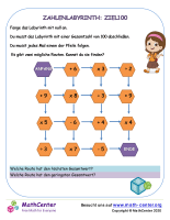 Zahlenlabyrinth: Ziel 100