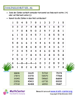 Zahlensuchrätsel A6