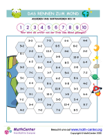 Das Rennen Zum Mond - Addieren & Subtrahieren Bis 10