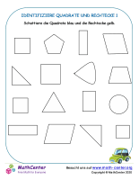 Identifiziere Quadrate Und Rechtecke 1