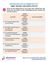 Erforschen Von {}D Formen Blatt 5