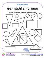 2D Gemischte Formen Blatt