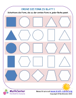 Ordne Die Form Zu Blatt 1