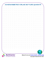 Achsensymmetrie Vorlage Mittlere Quadrate 