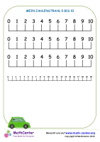 Mein Zahlenstrahl 0 Bis 10 Nr. 1
