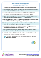 Multiplikation Word Fragestellungen