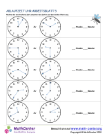 Ablaufzeit Uhr Arbeitsblatt 5