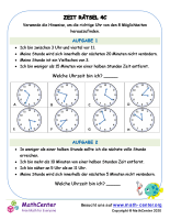 Zeit Rätsel 4C