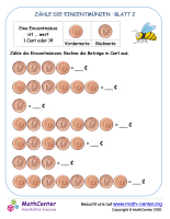 Zähle Eincentmünzen 1 Eur